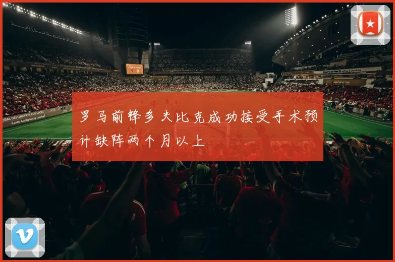 罗马前锋多夫比克成功接受手术预计缺阵两个月以上